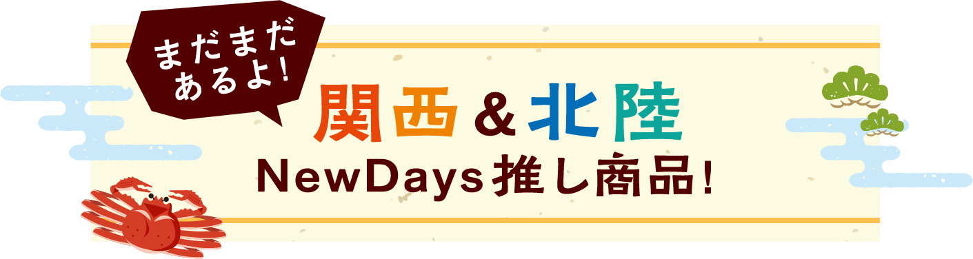 まだまだあるよ! 関西&北陸NewDays推し商品!